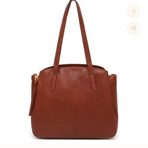 Margot Brown Leather Shoulder Bag